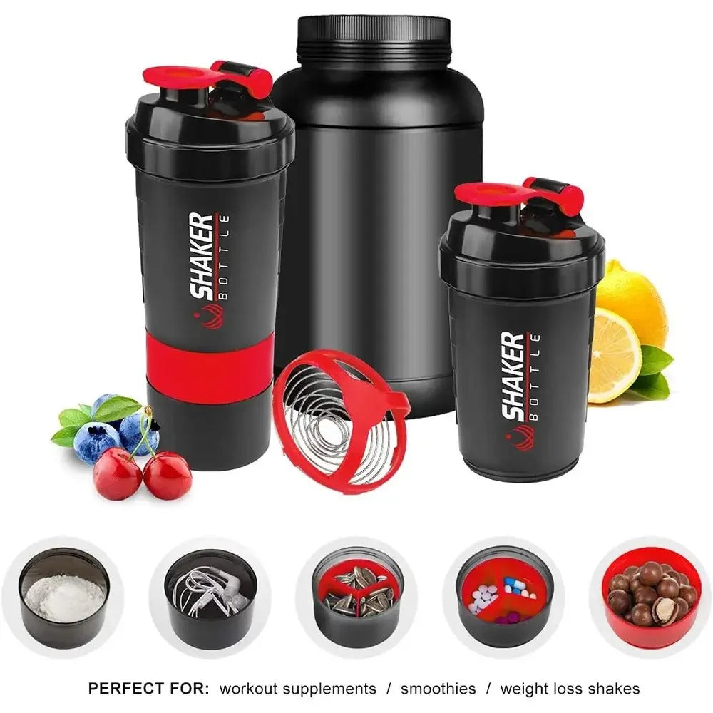 HealthHaven PowerShake™ 3-in-1 Protein Shaker (16oz)